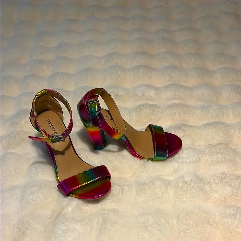NWT Torrid Rainbow High Heels - Picture 2 of 7